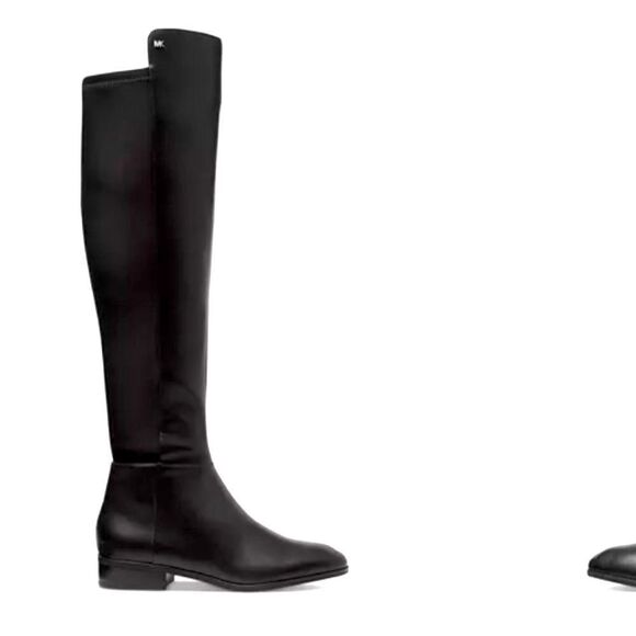 Michael Kors Bromley NWOT Flat Riding Boots Black Knee High Size 5 - Picture 2 of 9